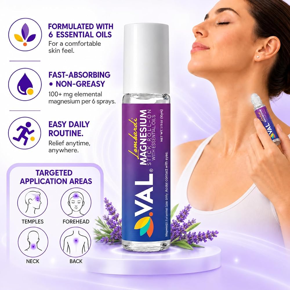 VAL Lombardi Magnesium Stick Roll-On with Peppermint - 10 ml - image 5