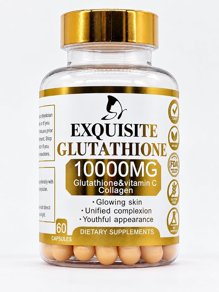 Exquisite Glutathione 10000mg with Vitamin C & Collagen - 60 Capsules