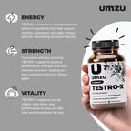 UMZU Testro-X Testosterone Support for Men - 90 Capsules - image 2