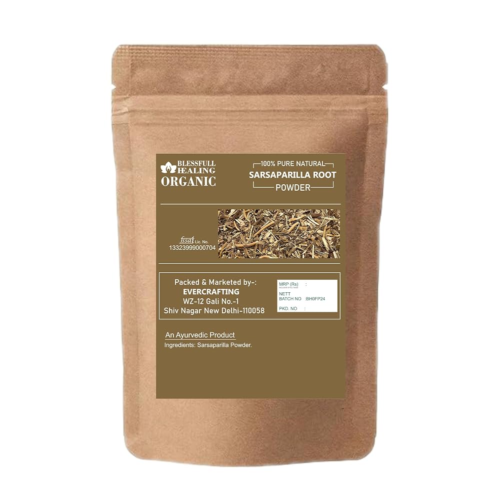 Blessfull Healing Organic Sarsaparilla Root Powder - 100g - image 2