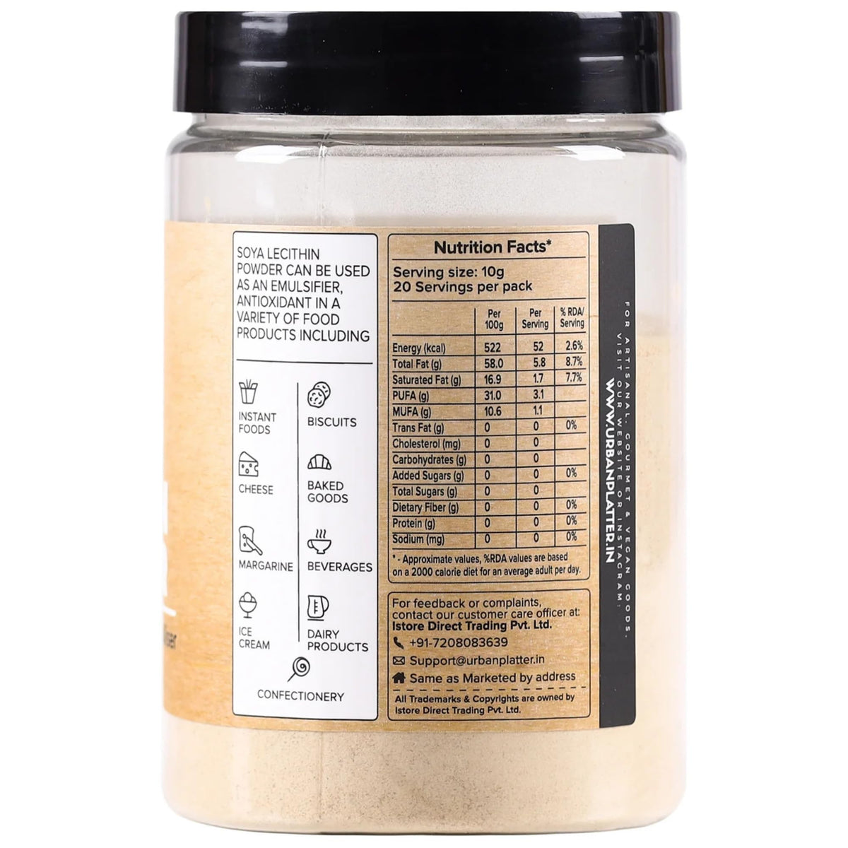 Urban Platter Soya Lecithin Powder Natural Emulsifier - 200g - image 9