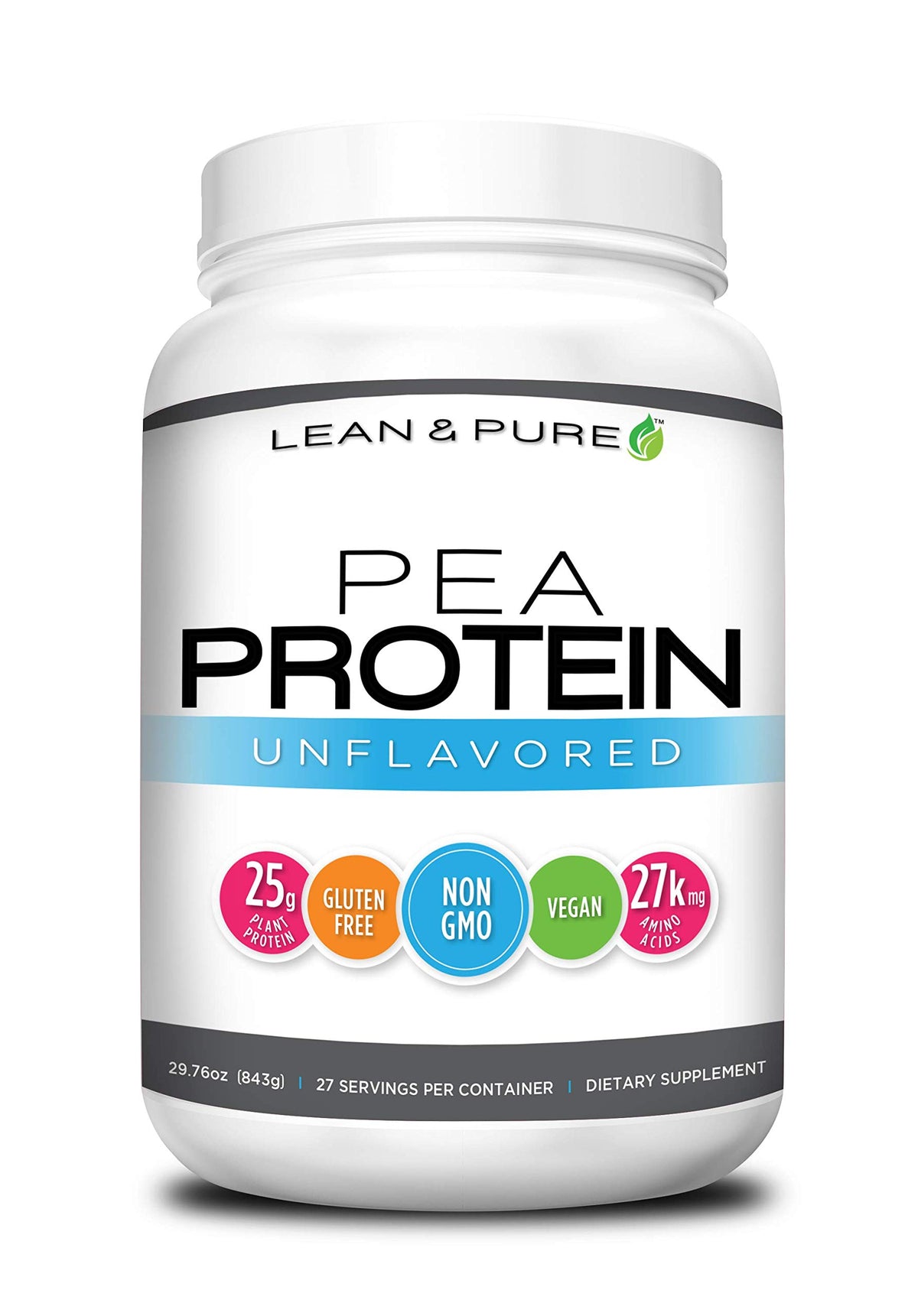 Olympian Labs Lean & Pure Pea Protein Powder Vegan - 27 Servings