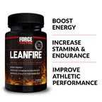 Force Factor LeanFire Pre Workout Energy Pills with Green Tea Extract and Caffeine