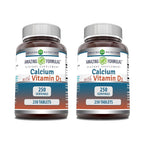 Amazing Nutrition Calcium with Vitamin D3 Supplement - 500 Tablets