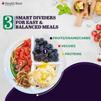 Health Beet 10" Diabetic Portion Control Plate - 1 Pack - image 6