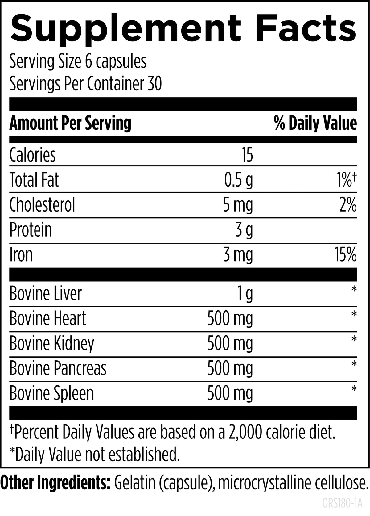Designs for Health Organ Synergy Grass-Fed Beef Organ - 180 Capsules - image 2