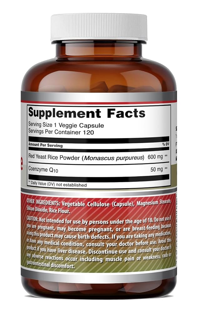 Amazing Formulas Red Yeast Rice 600 Mg Plus Coq10 50 Mg