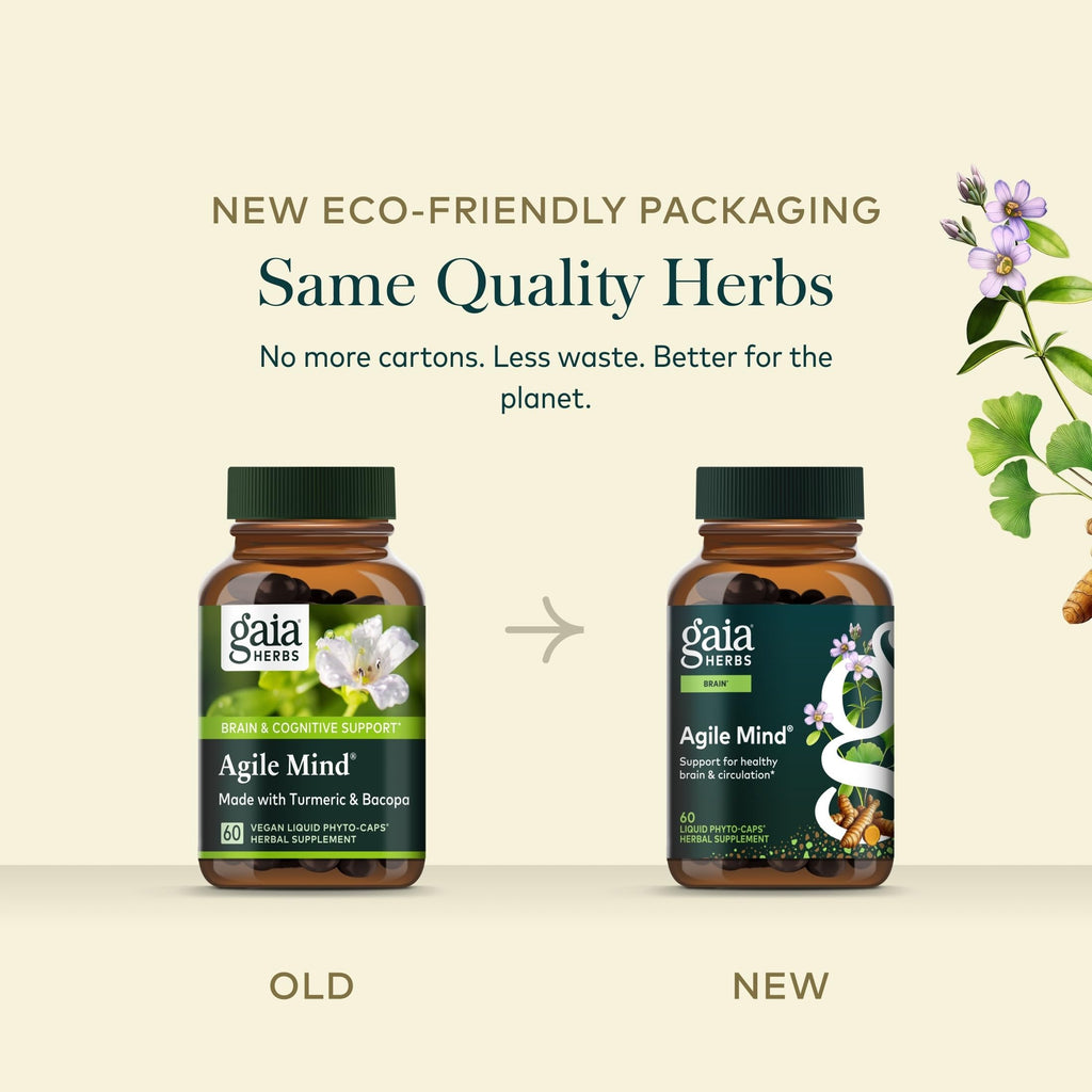 Gaia Herbs Agile Mind Brain Support - 60 Vegan Capsules - image 7