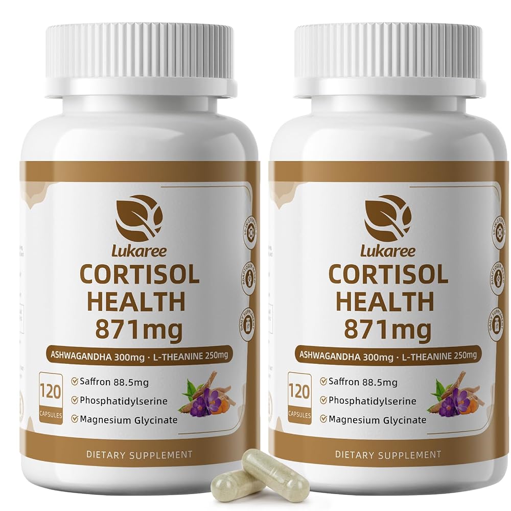 Lukaree 10-in-1 Cortisol Reducer Supplements for Women and Men