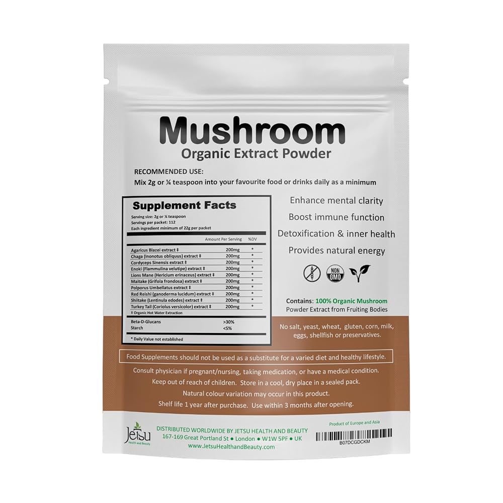 Jetsu Mushroom Extract Powder 10 Blend - 8 Ounce - image 2
