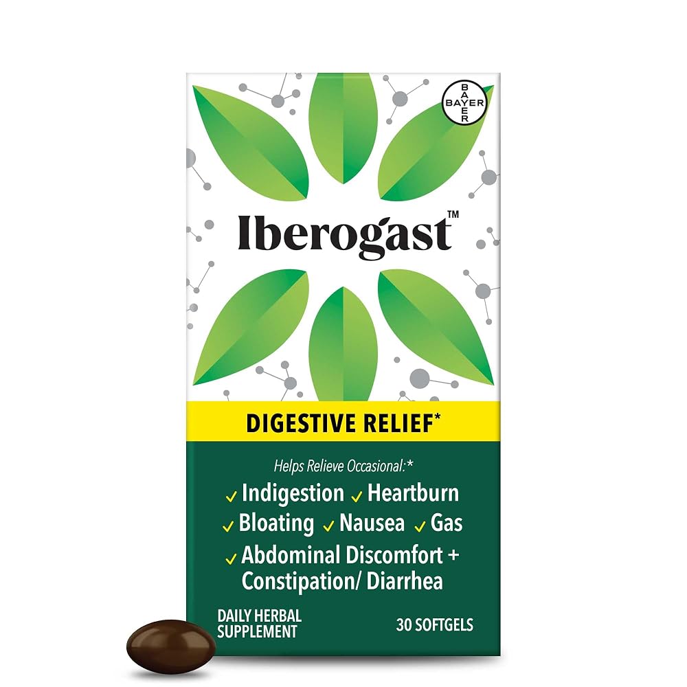 Iberogast Herbal Digestive Relief Softgels - 30 Count