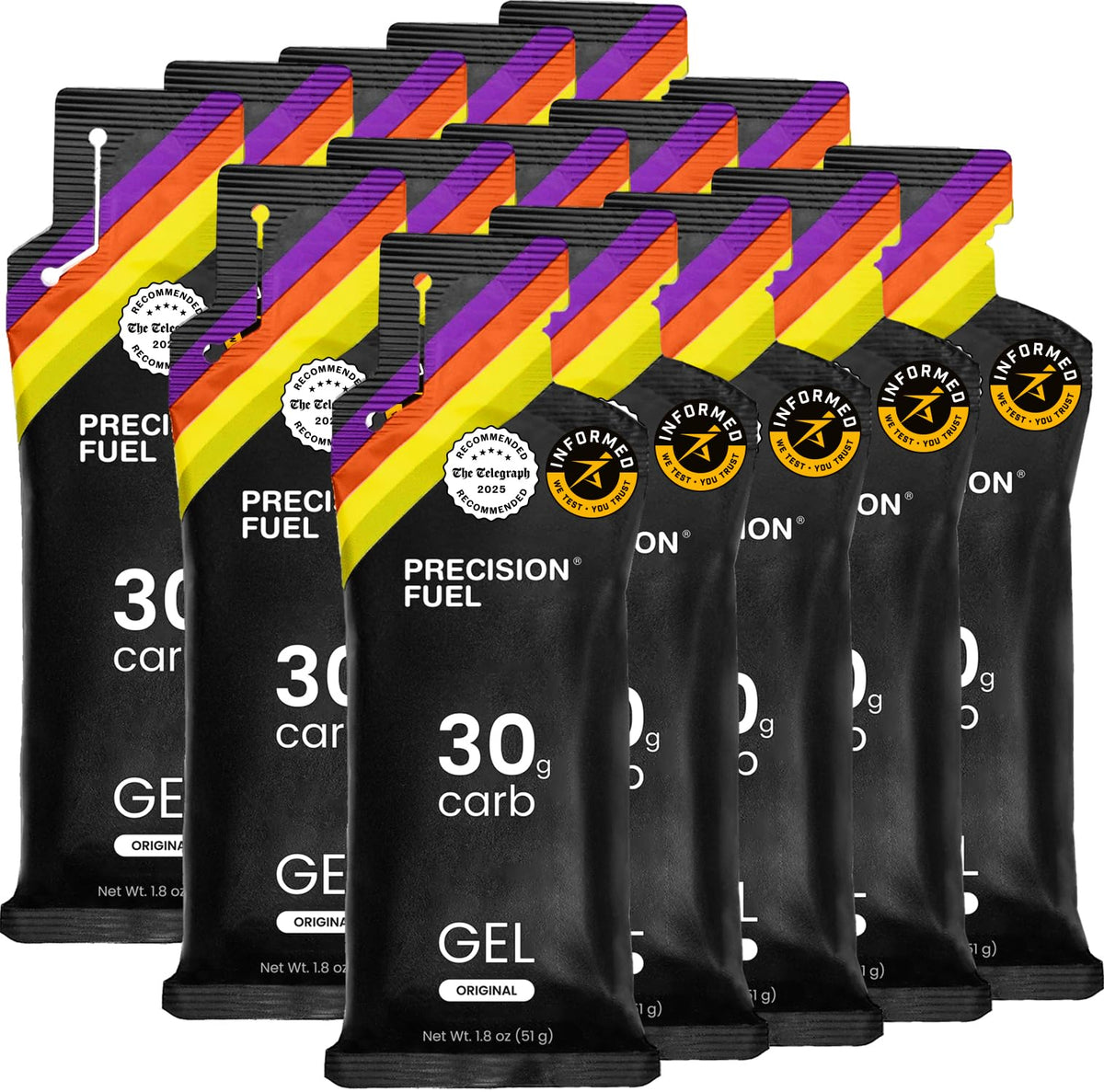 Precision Hydration PF30 Energy Gels - Pack of 15