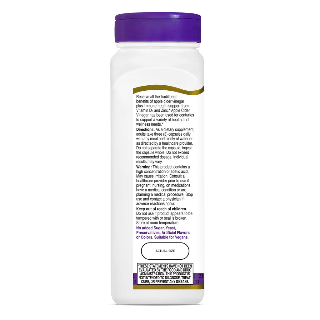 21st Century Apple Cider Vinegar - 90 Capsules - image 6