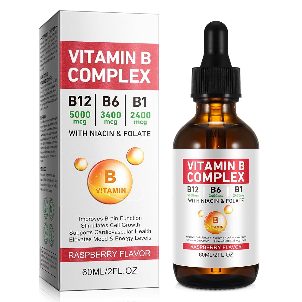 Daiasns Vitamin B Complex Liquid Drops Energy Support - 40 Servings