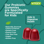Viteey Probiotic Gummies for Kids 2 Billion CFU - 60 Gummies - image 5