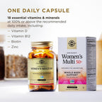Solgar One Daily Women's Multi 50+ Multivitamin - 60 Vegetarian Capsules - image 3