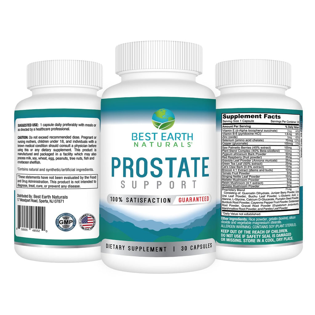 Best Earth Naturals Prostate Support Supplement - 30 Capsules - image 2