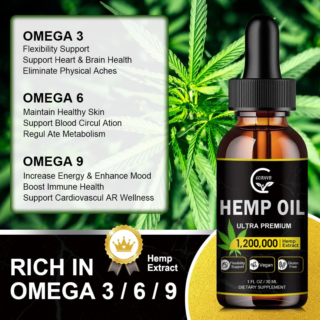 GORNVB Omega 3,6,9 Oil 1,200,000mg Extra Strength