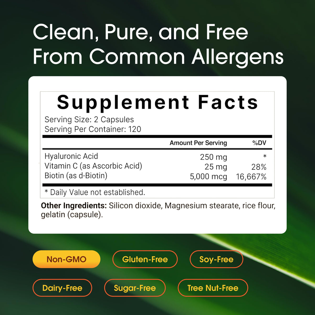 NatureBell Hyaluronic Acid Supplements 250mg Parent