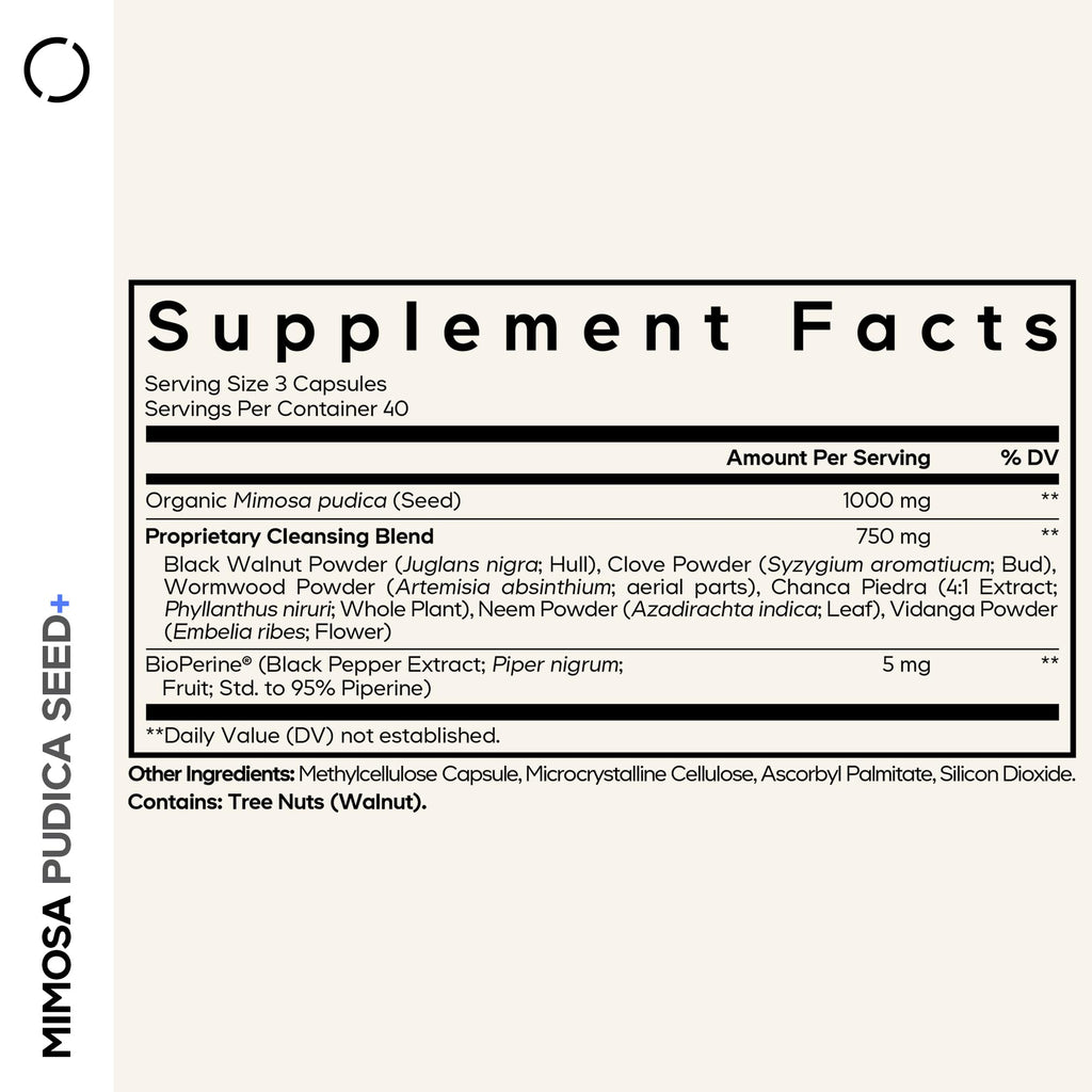 Codeage Mimosa Pudica Supplement with Black Walnut & Neem - 120 Capsules - image 2