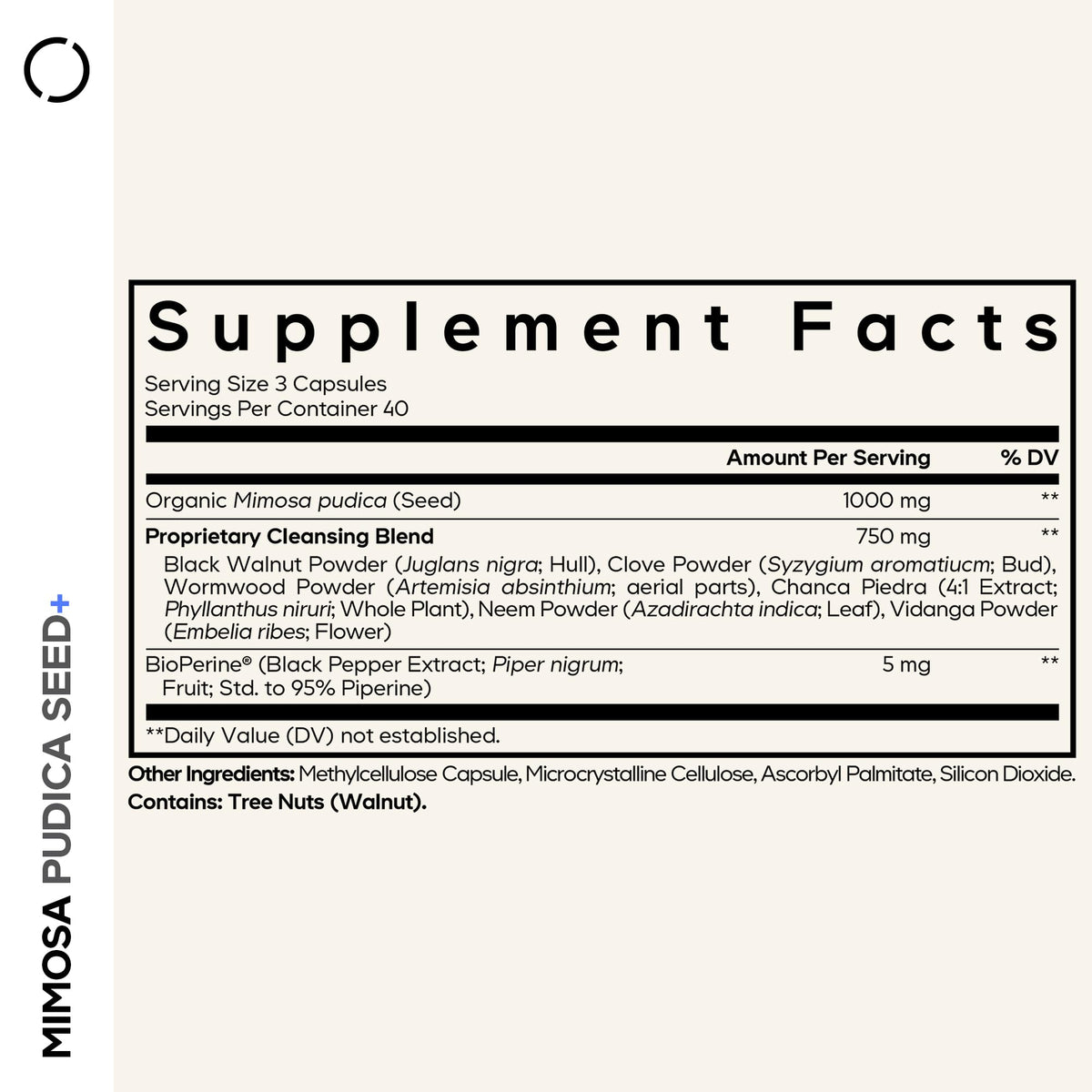 Codeage Mimosa Pudica Supplement with Black Walnut & Neem - 120 Capsules - image 2