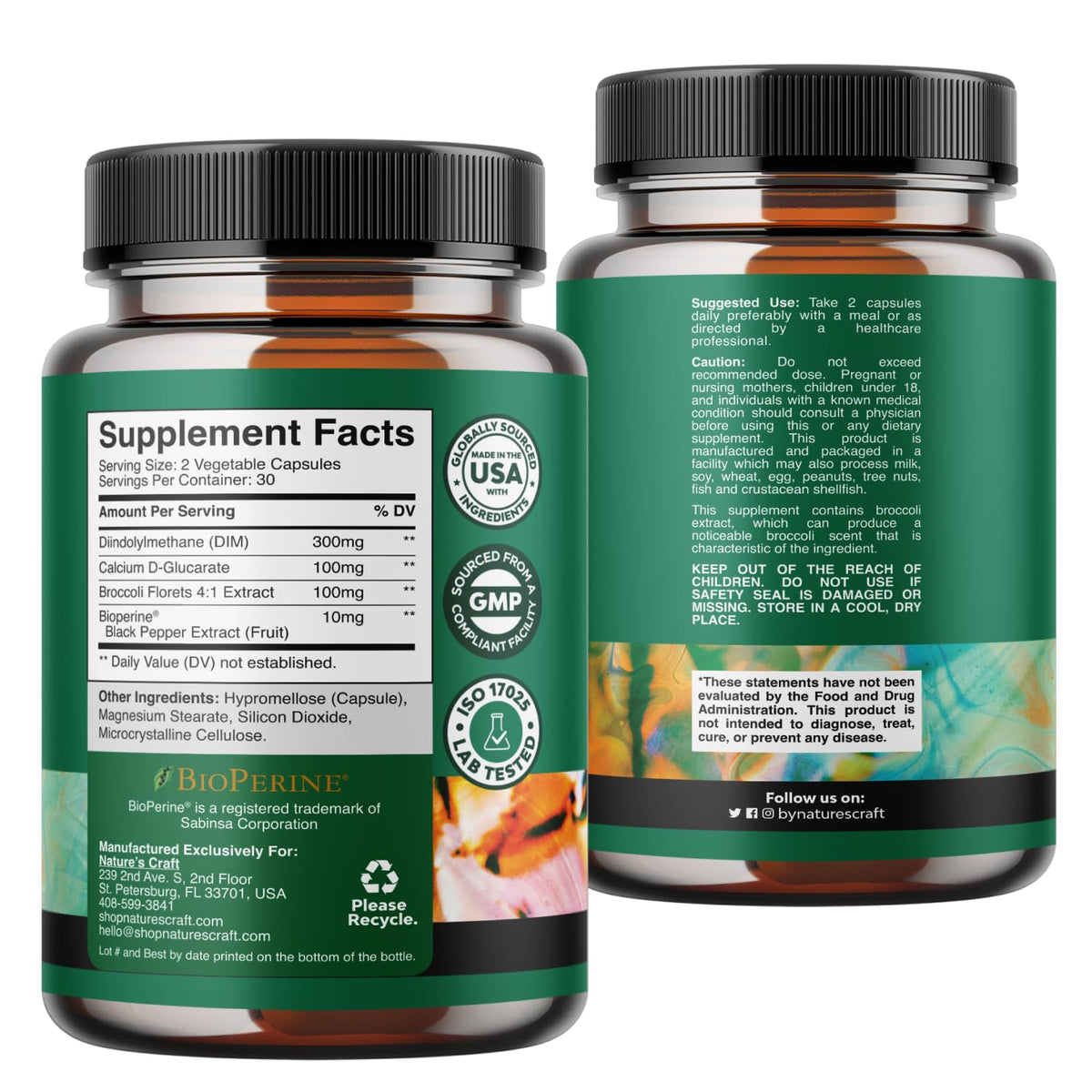 Natures Craft DIM Supplement for Men with Bioperine - 60 Capsules - image 8