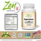 Zen Supplements Superzymes Multi-Enzyme Formula - 90 Tablets - image 2