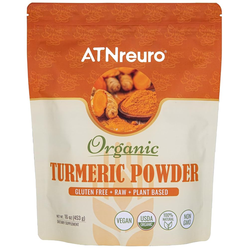 ATNreuro Organic Turmeric Powder - 16 oz