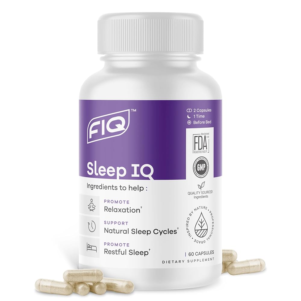 FIQ Sleep IQ Sleep Aid - 60 Vegetarian Capsules