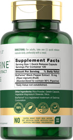 Carlyle Bioperine 10mg Black Pepper Extract - 120 Capsules - image 2