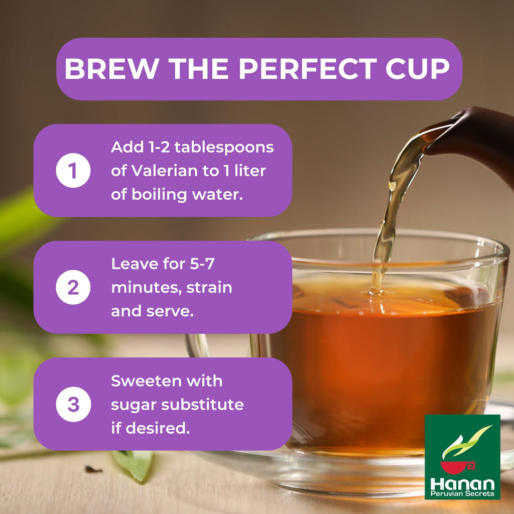 Hanan Valerian Root Tea Loose Leaf for Relaxation - 60g - image 5