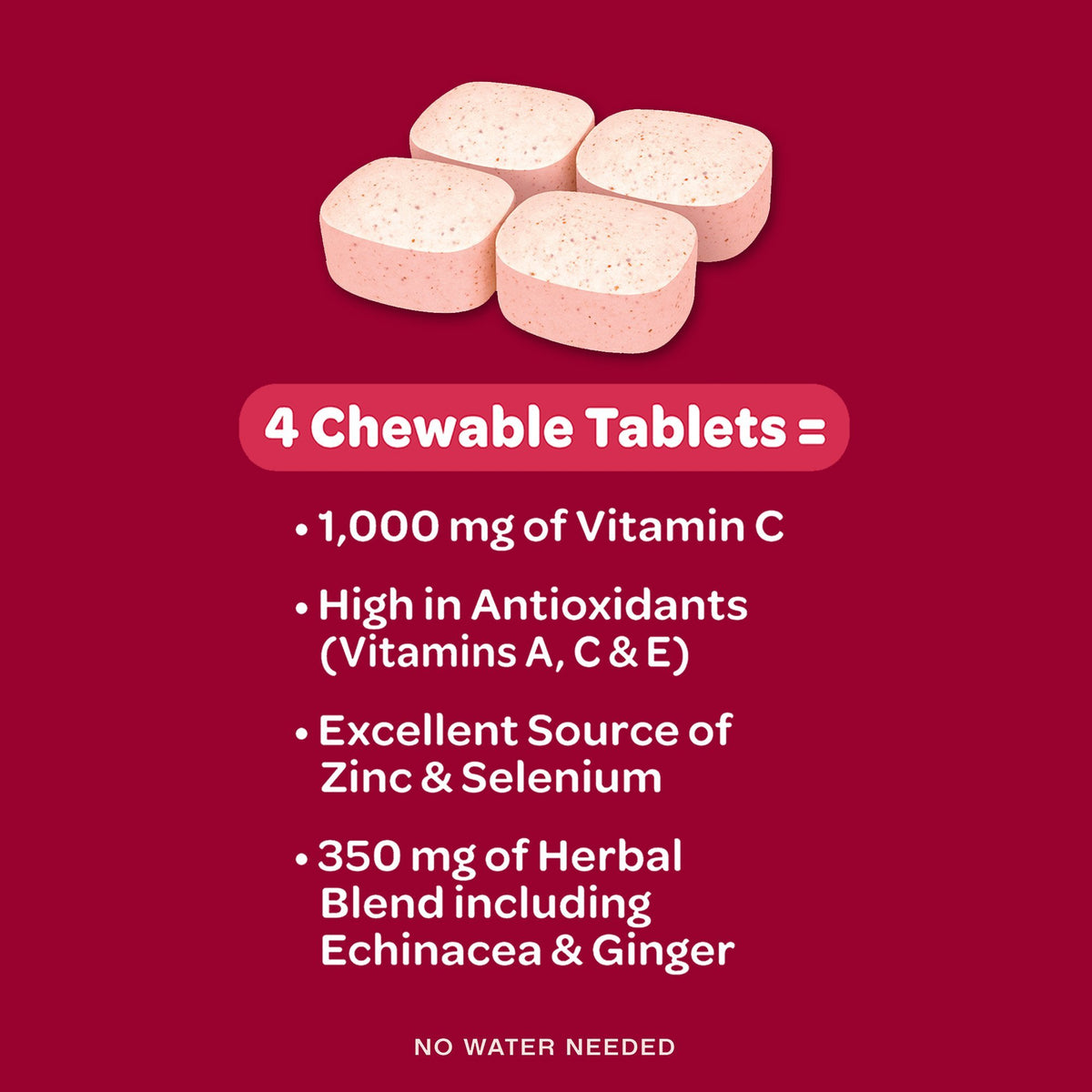 Airborne Original Vitamin C Chewable Tablets Berry - 32 Tablets - image 3