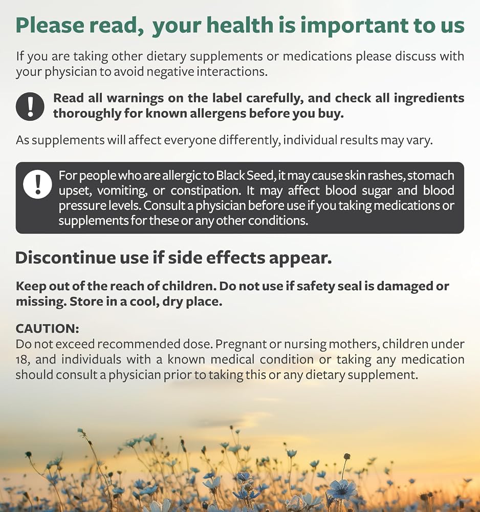Healths Harmony Black Seed Oil Capsules with Turmeric - 60 Capsules - image 7