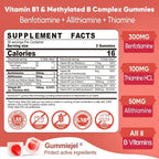 LILICARE Vitamin B1 Gummies, 3 Forms: Benfotiamine