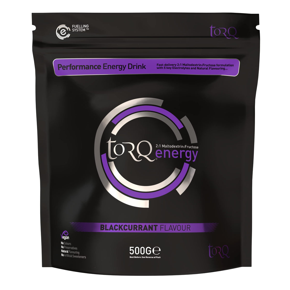 TORQ Energy Drink Natural Blackcurrant Isotonic Powder - 15 Servings