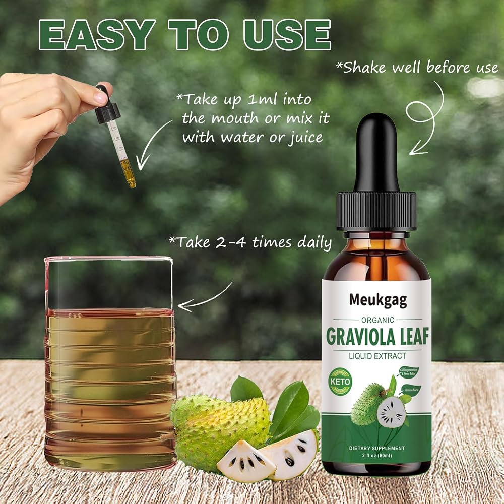 Meukgag Soursop Graviola Leaf Extract Liquid - 60 mL - image 3