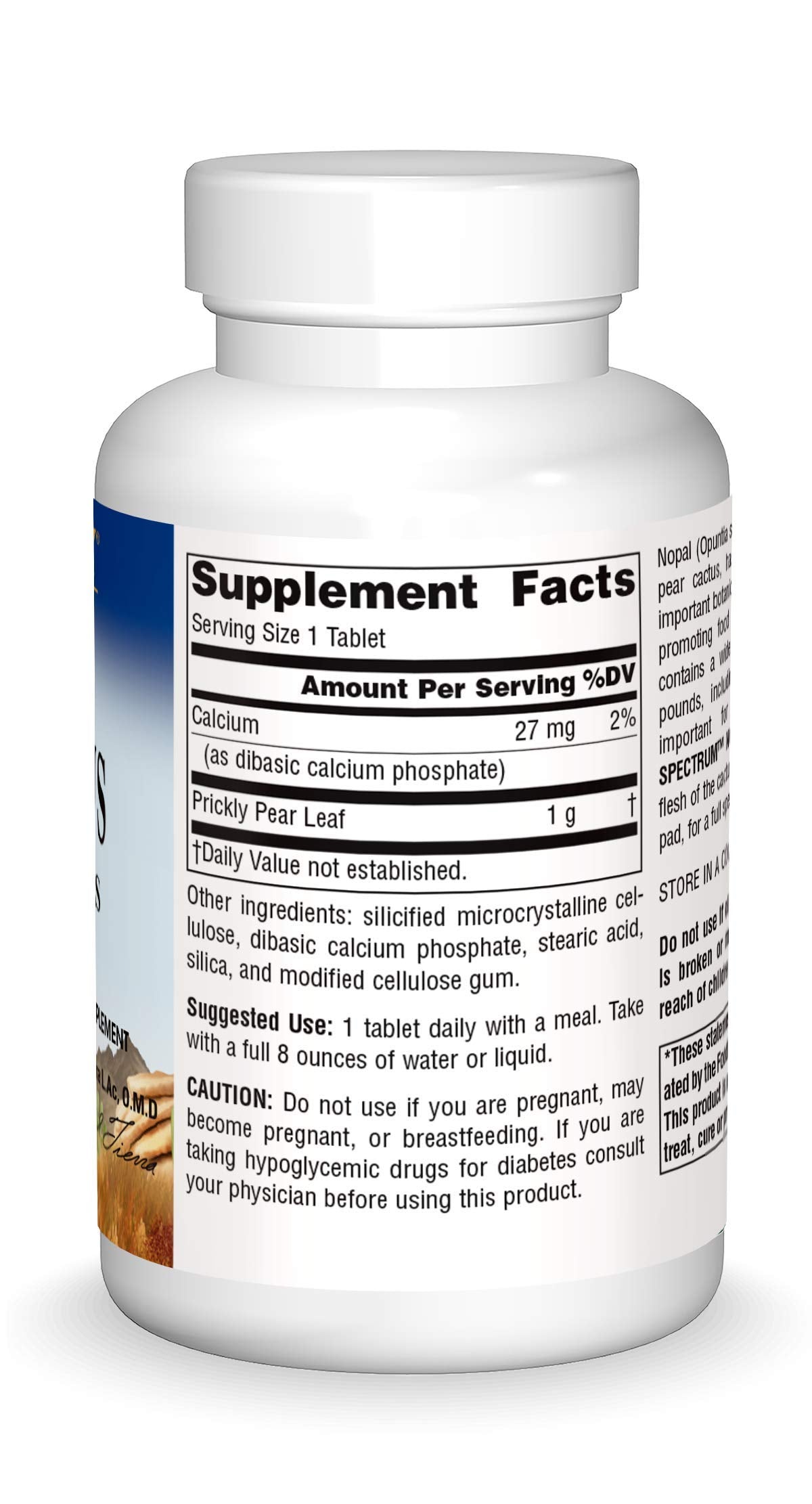 Planetary Herbals Nopal Cactus 1000mg Antioxidant - 60 Tablets - image 3
