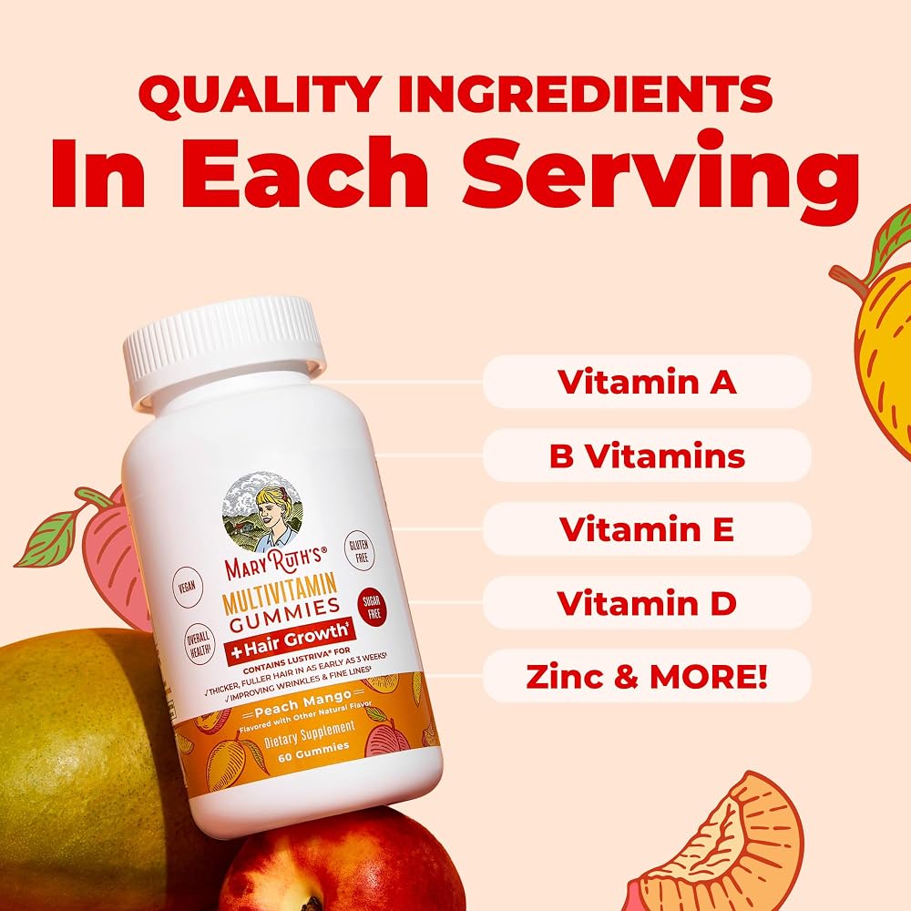 MaryRuth's Multivitamin + Hair Growth Gummies - 60 Count - image 5