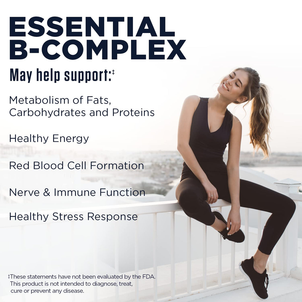 KAL Stress B Complex Vitamin for Energy & Immune Support - 100 Tablets - image 3