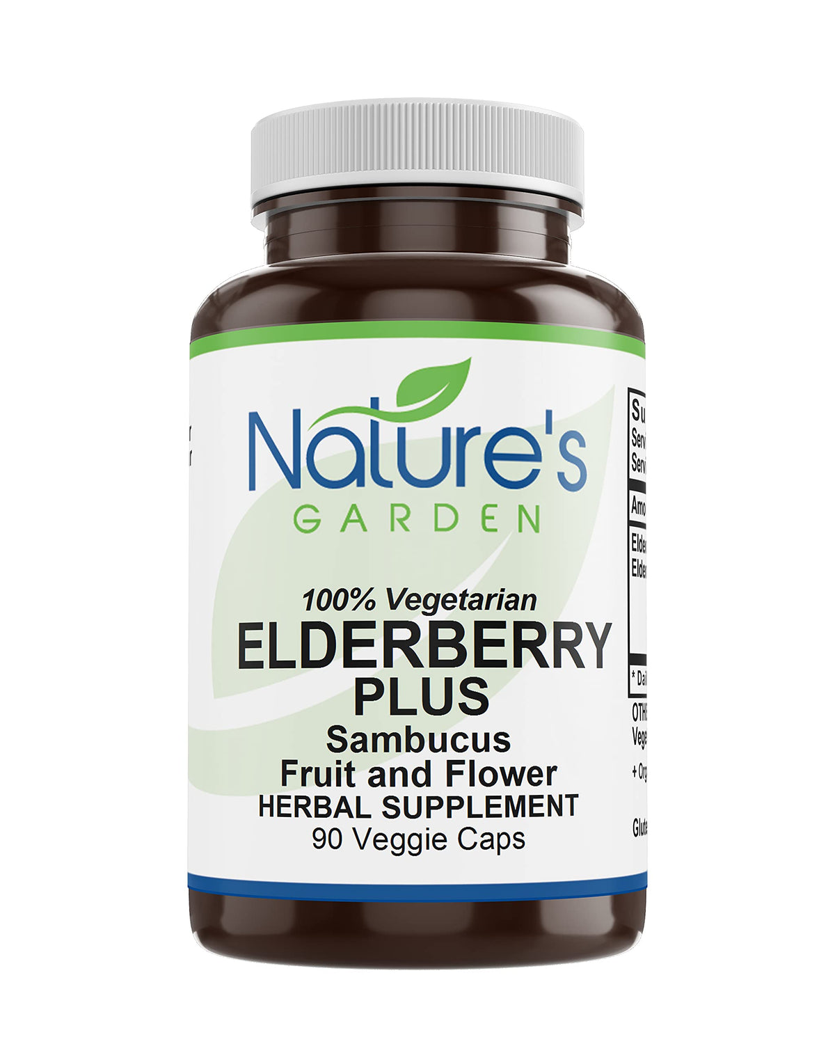 Nature's Garden Essentials Elderberry Plus Sambucus - 90 Vegetarian Capsules
