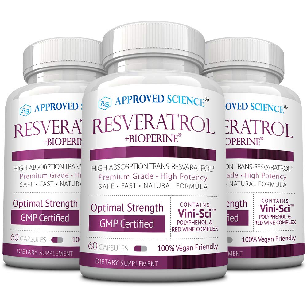 Approved Science Resveratrol 1000 mg - 180 Vegan Capsules