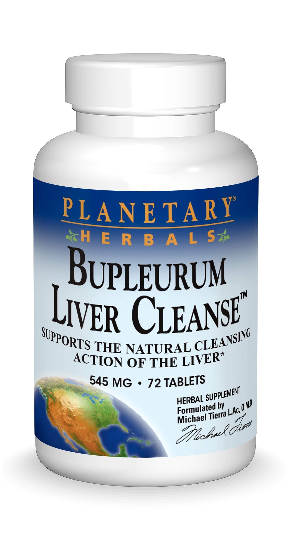 Planetary Herbals Bupleurum Liver Cleanse 545mg - 72 Tablets