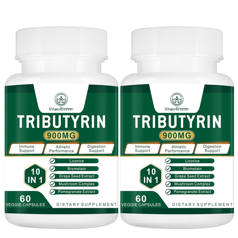 VITACRLLYNMN Tributyrin Supplement for Gut Barrier Support - 120 Capsules