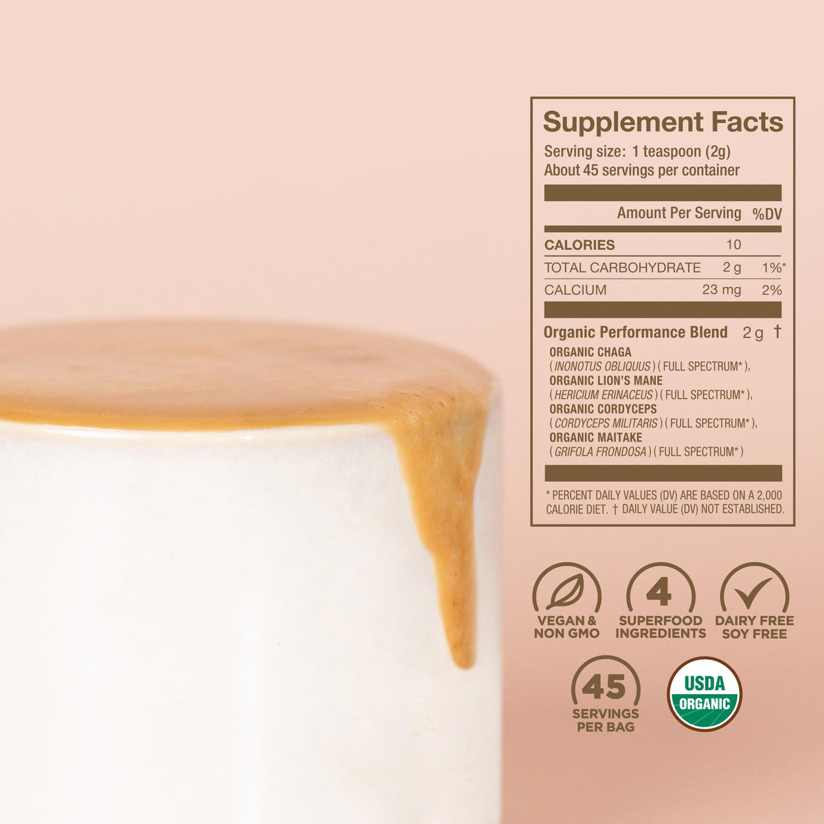 Laird Superfood Organic Performance Mushroom Blend - 3.17 oz - image 3