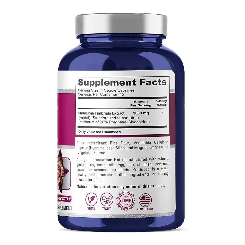 NusaPure Caralluma Fimbriata 1600mg - 180 Vegetarian Capsules - image 2