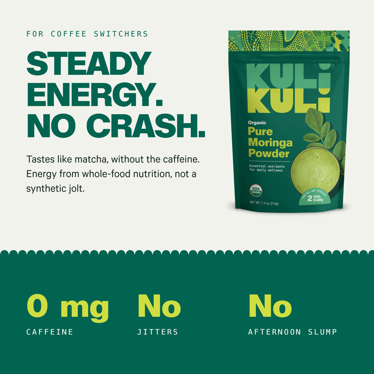 Kuli Kuli Organic Moringa Powder for Energy - 7.4 oz - image 3