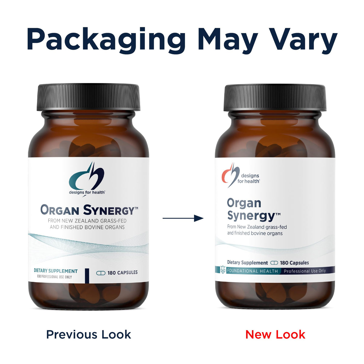 Designs for Health Organ Synergy Grass-Fed Beef Organ - 180 Capsules - image 3