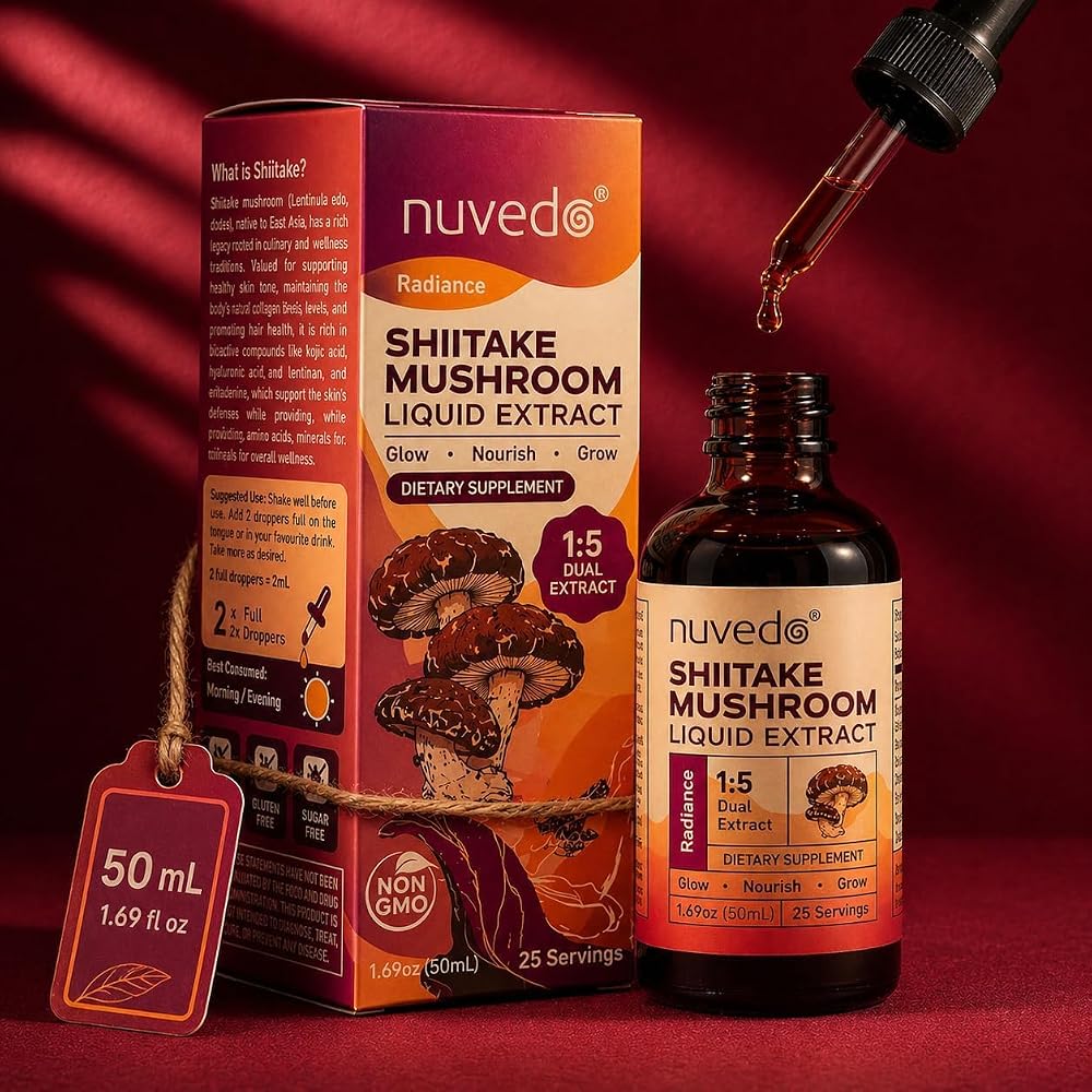 Nuvedo Shiitake Mushroom Liquid Extract - 1.69 fl oz