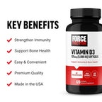 Force Factor Vitamin D3 5000 IU Softgels - 120 Softgels - image 2