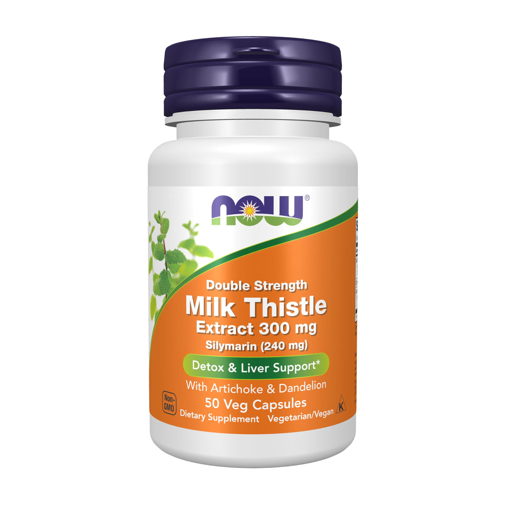 NOW Milk Thistle Extract 300 mg Silymarin - 50 Vegetarian Capsules